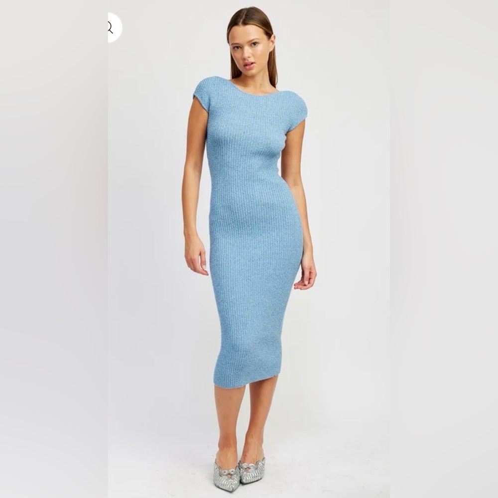 Emory Park Sky Blue Midi Dress